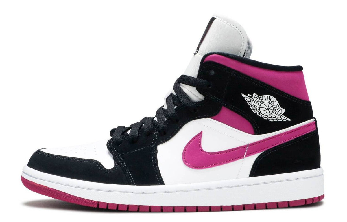 T nis Air Jordan 1 Mid Cactus Flower Royal Sneakers