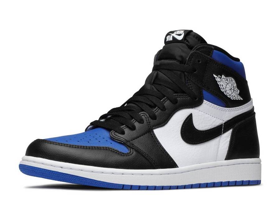 T nis Air Jordan 1 High Royal Toe Royal Sneakers