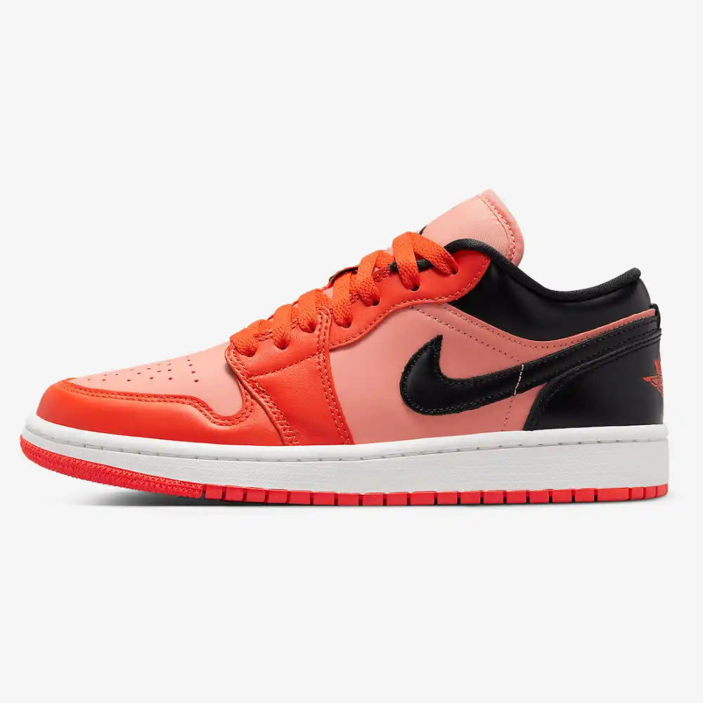 Orange black white sales air jordan 1