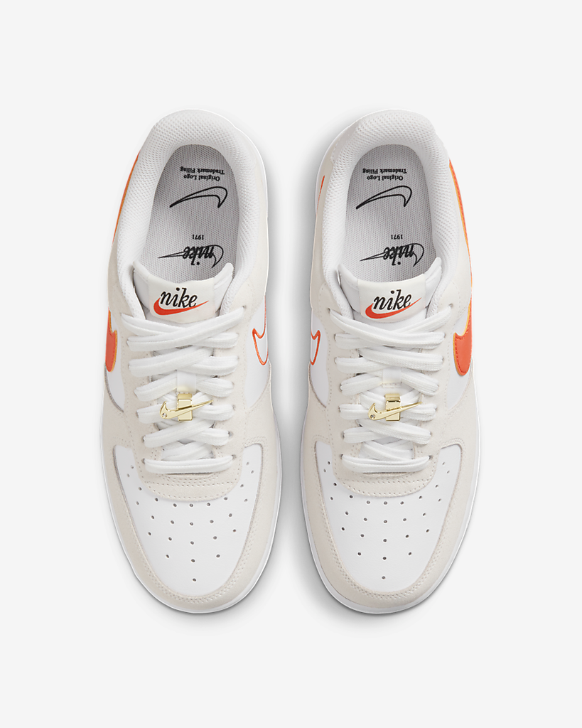 Air force hot sale ones orange swoosh