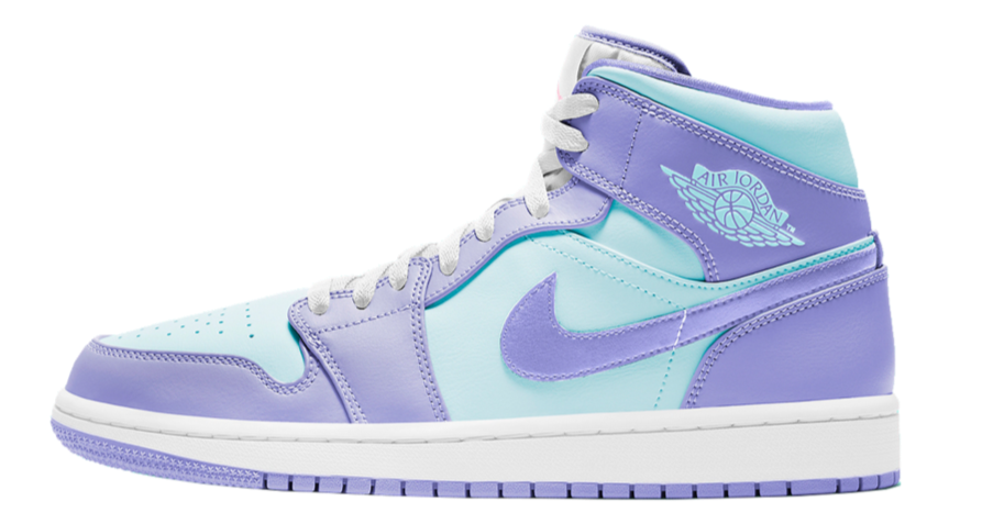 Purple and green 2024 sneakers